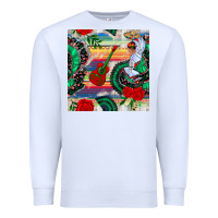 White flamenco dancer seamless pattern Premium Sweatshirt - BundleAndBundleShop