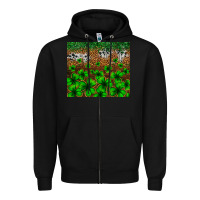 Black St. Patrick's Day leopard cowhide tumbler Zipper Hoodie - Neo Western
