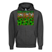 Charcoal Heather St. Patrick's Day leopard cowhide tumbler Zipper Hoodie - Neo Western