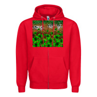Red St. Patrick's Day leopard cowhide tumbler Zipper Hoodie - Neo Western