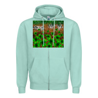 Seafoam St. Patrick's Day leopard cowhide tumbler Zipper Hoodie - Neo Western