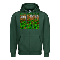 Sports Green St. Patrick's Day leopard cowhide tumbler Zipper Hoodie - Neo Western