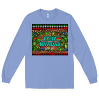 Colony Blue feliz navidad Long Sleeve Tee - RanaPortraitStore