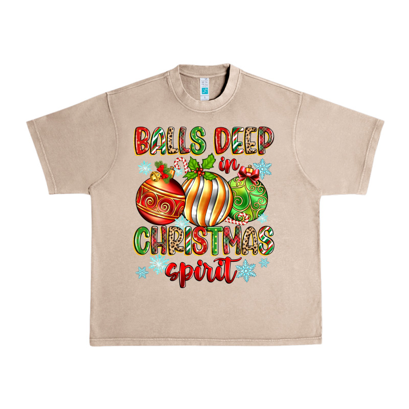 Balls Deep In Christmas Spirit Urban Heavy Tee by Zillion Design Studio | Teevron