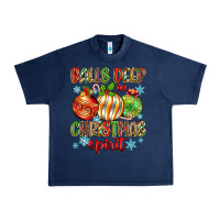 Navy balls deep in christmas spirit Urban Heavy Tee - Zillion Design Studio