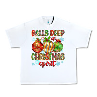 White balls deep in christmas spirit Urban Heavy Tee - Zillion Design Studio