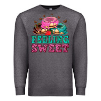 Charcoal Heather feeling sweet donuts Premium Sweatshirt - AdoDesignShop
