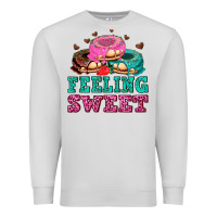 Dove Grey feeling sweet donuts Premium Sweatshirt - AdoDesignShop