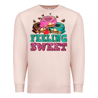 Pale Pink feeling sweet donuts Premium Sweatshirt - AdoDesignShop