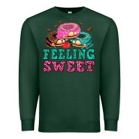 Sports Green feeling sweet donuts Premium Sweatshirt - AdoDesignShop