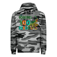 Slate Camo roaring into 100 day of school Premium Hoodie - MaliasSmallBusiness