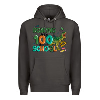 Smoke roaring into 100 day of school Premium Hoodie - MaliasSmallBusiness