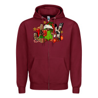 Burgundy joy afro gnomes Zipper Hoodie - FaDigitalArtStudio