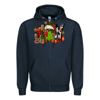 Navy joy afro gnomes Zipper Hoodie - FaDigitalArtStudio
