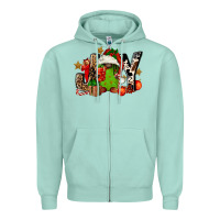Seafoam joy afro gnomes Zipper Hoodie - FaDigitalArtStudio