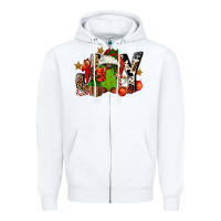 White joy afro gnomes Zipper Hoodie - FaDigitalArtStudio