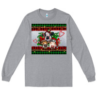 Heather Grey christmas heifers Long Sleeve Tee - RanaPortraitStore
