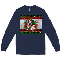 Navy christmas heifers Long Sleeve Tee - RanaPortraitStore