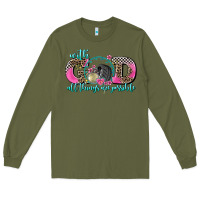 Army Green with god all things are possible race Long Sleeve Tee - AdoDesignShop
