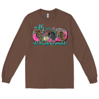 Chestnut with god all things are possible race Long Sleeve Tee - AdoDesignShop