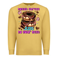 Antique Gold donut stress just do your best Premium Sweatshirt - AdoDesignShop