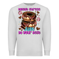 Dove Grey donut stress just do your best Premium Sweatshirt - AdoDesignShop