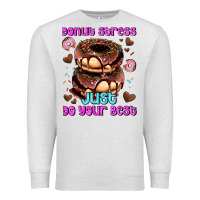 Oatmeal Heather donut stress just do your best Premium Sweatshirt - AdoDesignShop