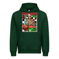 Forest Green Rockin' around the Christmas tree skeleton Urban Hoodie - NancyCooperArtShop