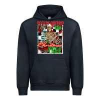Navy Rockin' around the Christmas tree skeleton Urban Hoodie - NancyCooperArtShop