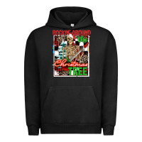 Pigment Black Rockin' around the Christmas tree skeleton Urban Hoodie - NancyCooperArtShop