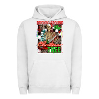 Pigment Lunar Rock Rockin' around the Christmas tree skeleton Urban Hoodie - NancyCooperArtShop