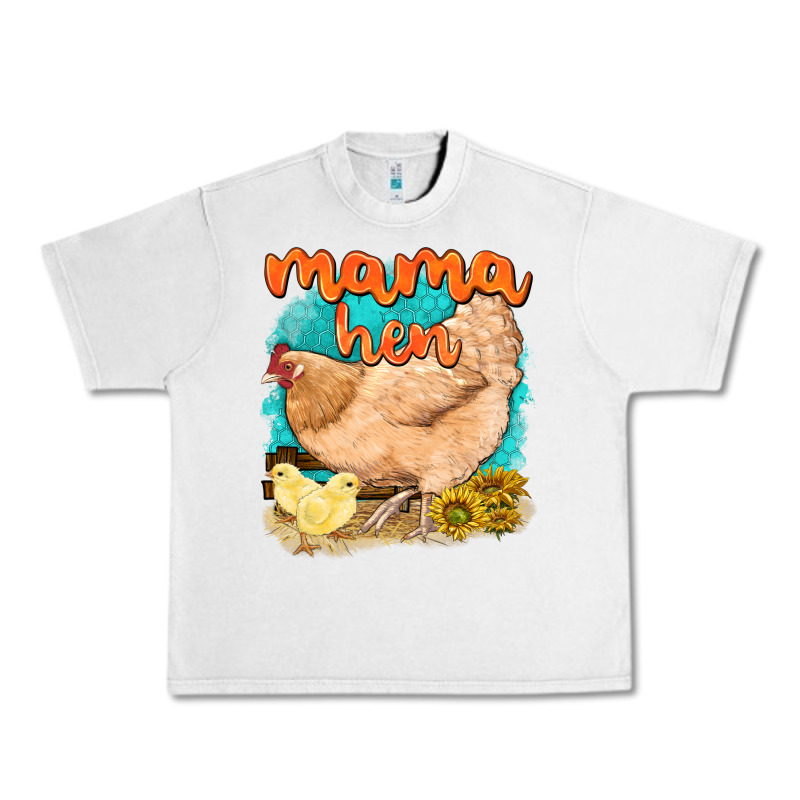 Mama Hen With Sunflowers Urban Heavy Tee by texasbilliewilder | Teevron