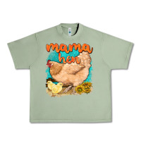 Oil Green mama hen with sunflowers Urban Heavy Tee - texasbilliewilder