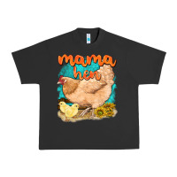 Pigment Black mama hen with sunflowers Urban Heavy Tee - texasbilliewilder