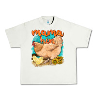 Pistachio mama hen with sunflowers Urban Heavy Tee - texasbilliewilder