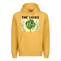 Mustard the lucky club Premium Hoodie - MaliasSmallBusiness