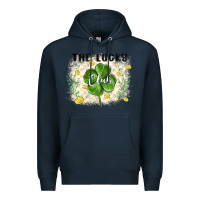 Navy the lucky club Premium Hoodie - MaliasSmallBusiness