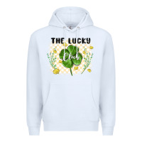 White the lucky club Premium Hoodie - MaliasSmallBusiness