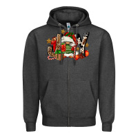 Charcoal Heather joy gnomes Zipper Hoodie - FaDigitalArtStudio