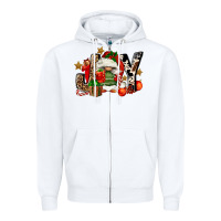 White joy gnomes Zipper Hoodie - FaDigitalArtStudio