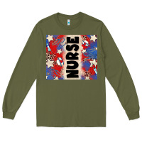 Army Green american nurse Long Sleeve Tee - Zillion Design Studio