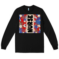 Black american nurse Long Sleeve Tee - Zillion Design Studio