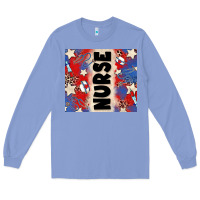 Colony Blue american nurse Long Sleeve Tee - Zillion Design Studio