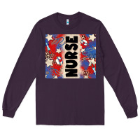 Plum american nurse Long Sleeve Tee - Zillion Design Studio