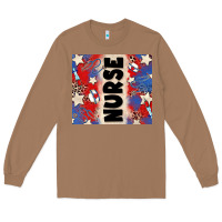 Toasted Coconut american nurse Long Sleeve Tee - Zillion Design Studio