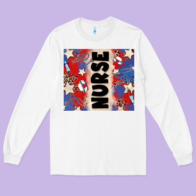 American Nurse Long Sleeve Tee Designed By Zillion Design Studio