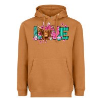 Meerkat love easter floral longhaired cow Heavyweight Hoodie - Jasminsmagicworld