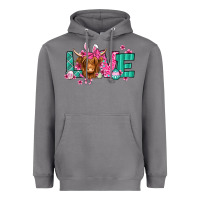 Storm love easter floral longhaired cow Heavyweight Hoodie - Jasminsmagicworld