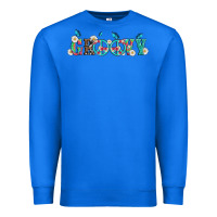 True Royal groovy with peace  sign flowers Premium Sweatshirt - Artiststas