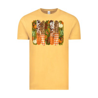 Vintage Mustard fall brushstrokes Vintage Tee - BarkalooDesign